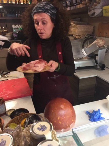 Food passion in a panini cafe.