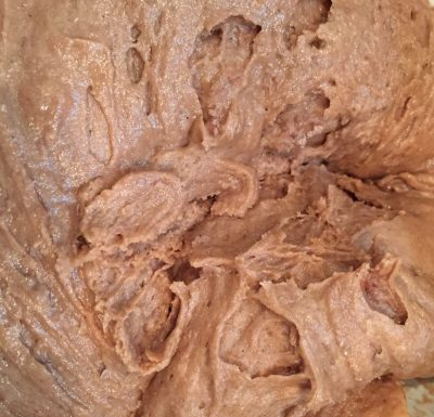 The delicious chocolatey mix.