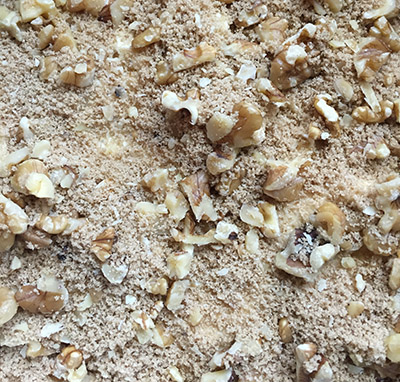 The walnut and soft brown sugar sprinkle. 