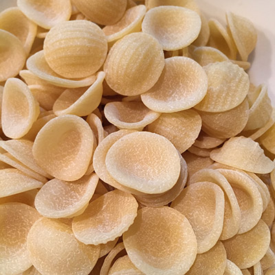 Orecchiette is the preferred pasta for this dish. 